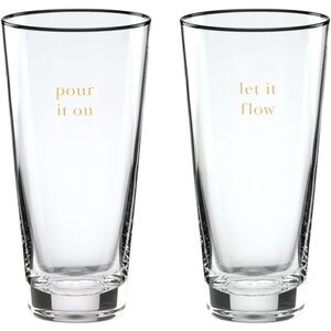 NWT Kate Spade Cheers to Us Set of 2 Glasses